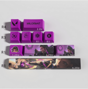 Valorant Reyna keycaps gombkészlet